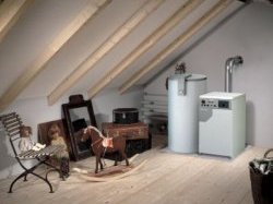 Напольный газовый котел в интерьере Напольный газовый котел в интерьере