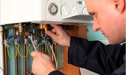 Установка котла автономного отопления Установка котла отопления